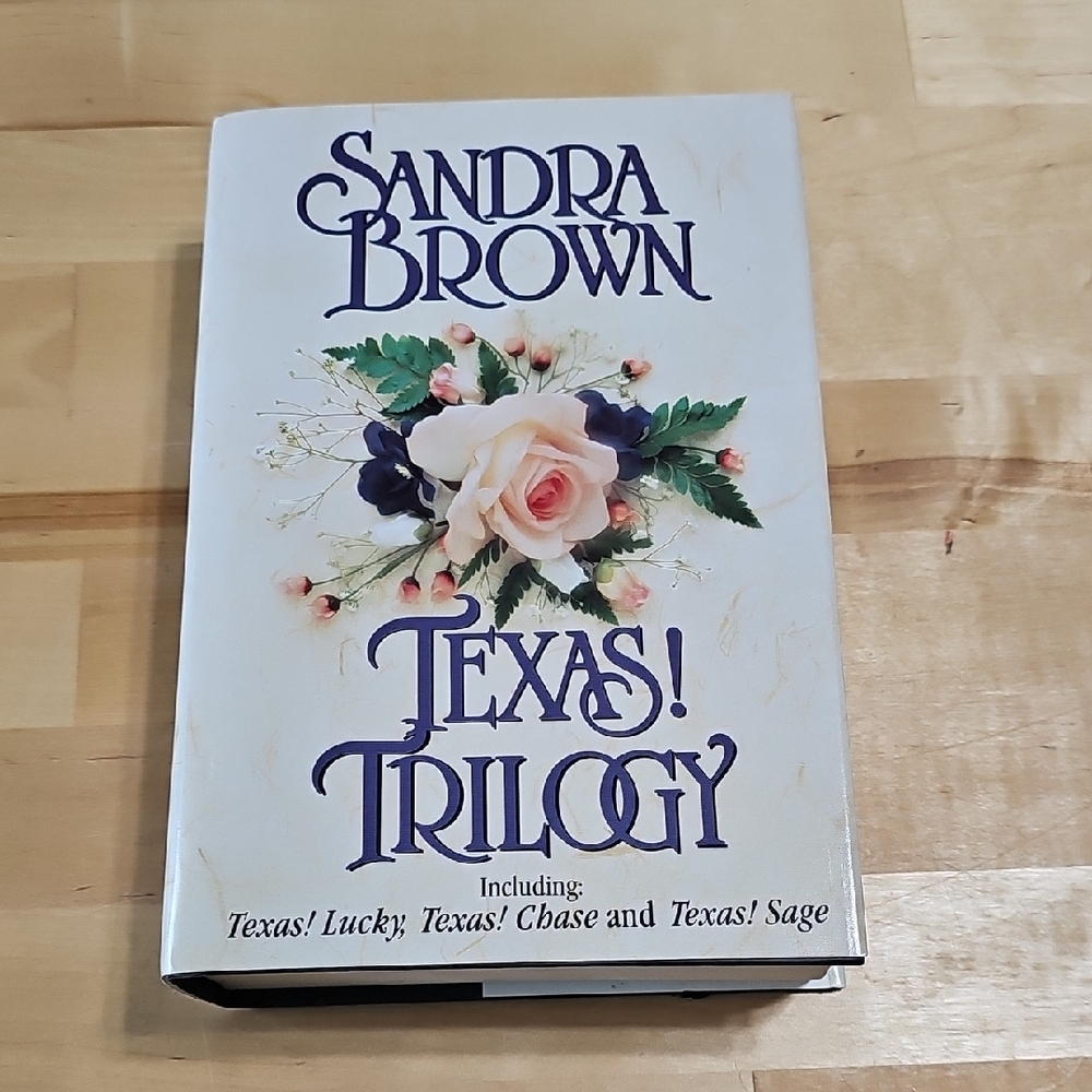 📚 Sandra Brown Texas! Trilogy Hardcover Book - Lucky, Chase, and Sage